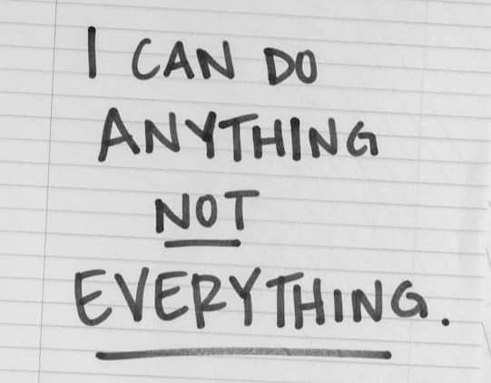 I can do anything NOT EVERYTHING